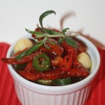 Torkade och inlagda tomater med vitlök, chili och rosmarin!